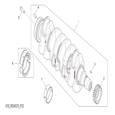 Group 47: Crankshaft, continued  第47組：曲軸，“GM93289,”“GM93285,”“GM91650,”“GM85414,”“GM85412,”“GM85410,”“GM51613,”&ldqu